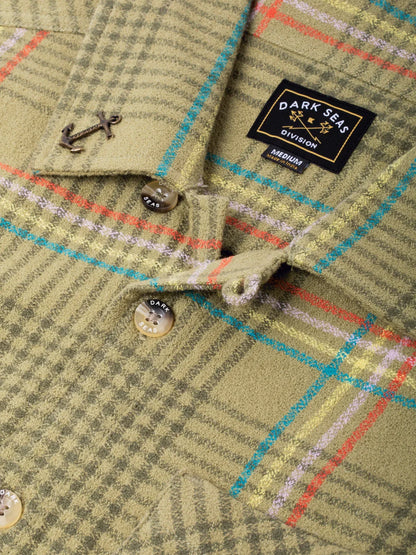 DARK SEAS BLANTON WOVEN SHIRT OLIVE