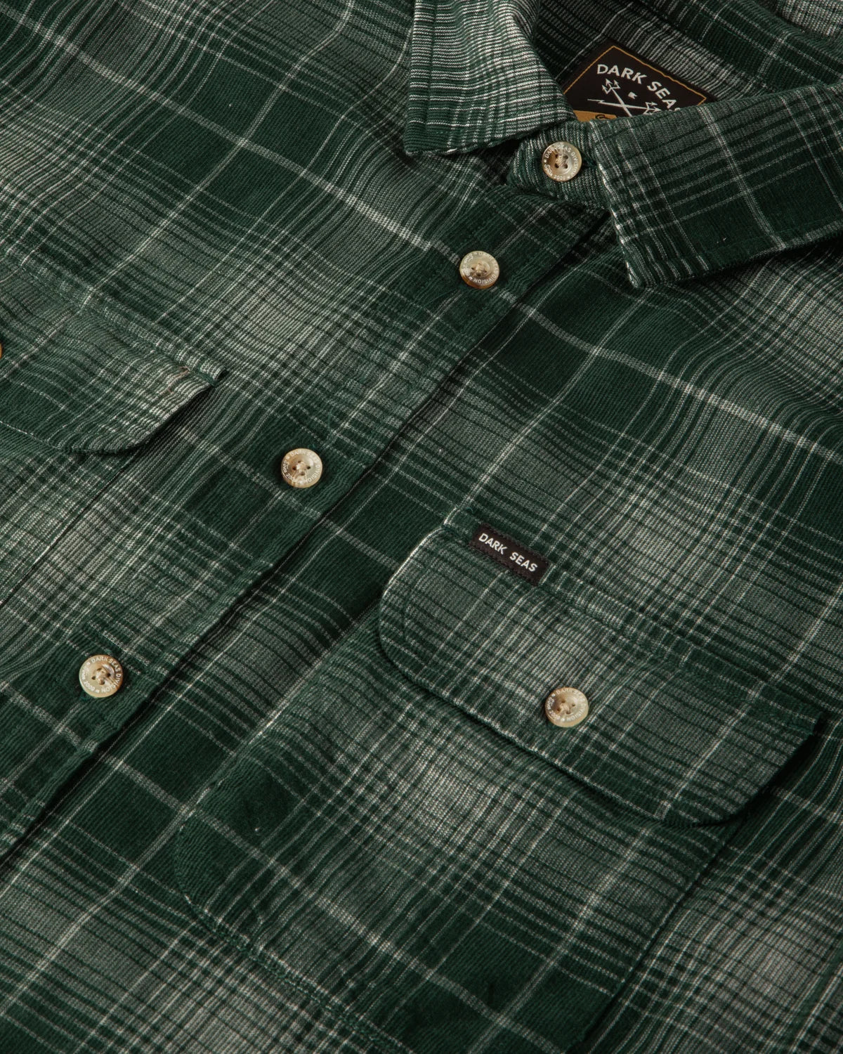 DARK SEAS LOCKHART WOVEN SHIRT GREEN 