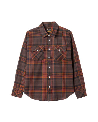 DARK SEAS NEWTON FLANNEL SHIRT BROWN/BLACK 