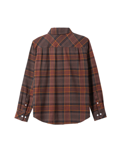 DARK SEAS NEWTON FLANNEL SHIRT BROWN/BLACK 
