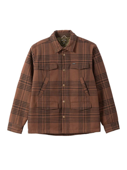 DARK SEAS ZILKER OVERSHIRT BROWN 