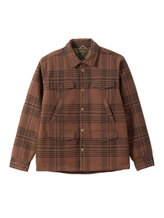 DARK SEAS ZILKER OVERSHIRT BROWN 