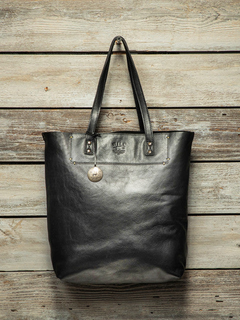 WILL SIMPLE LEATHER TOTE BLACK 