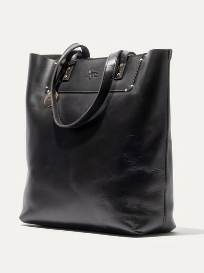 WILL SIMPLE LEATHER TOTE BLACK 