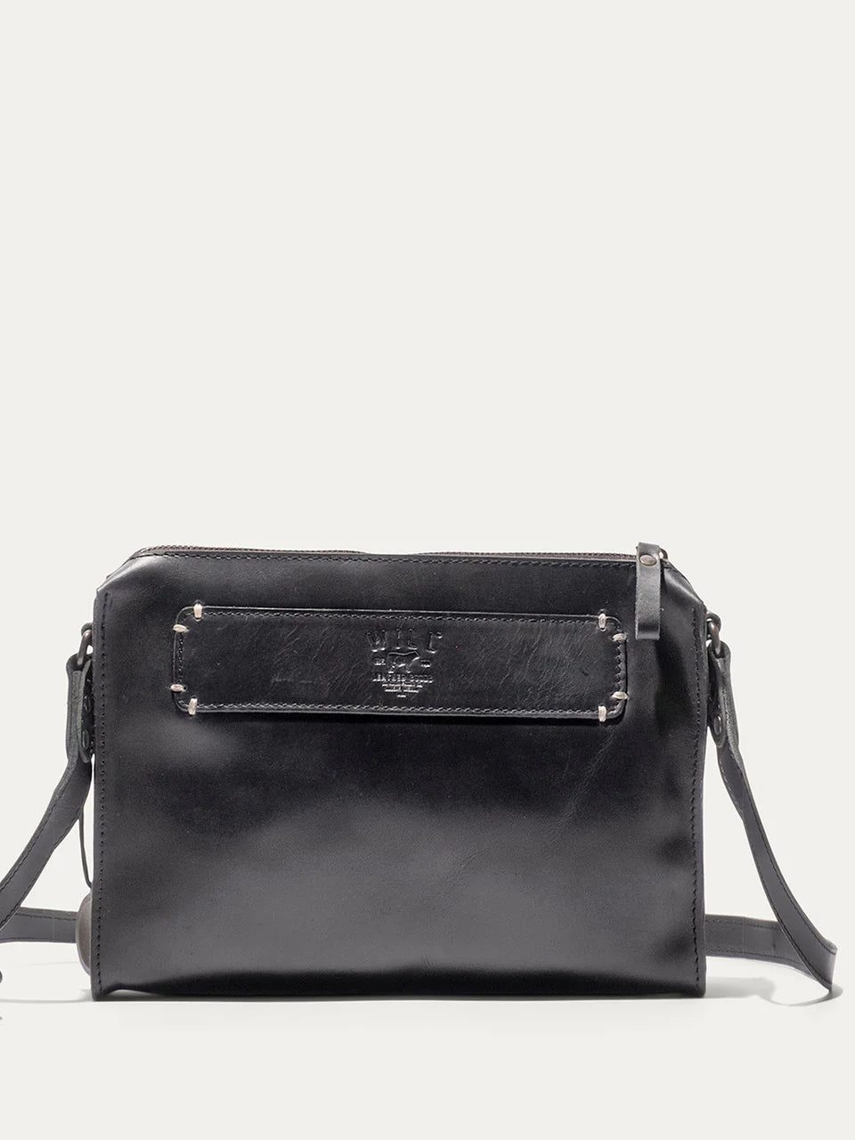 WILL SIMPLE LEATHER CROSSBODY BLACK 