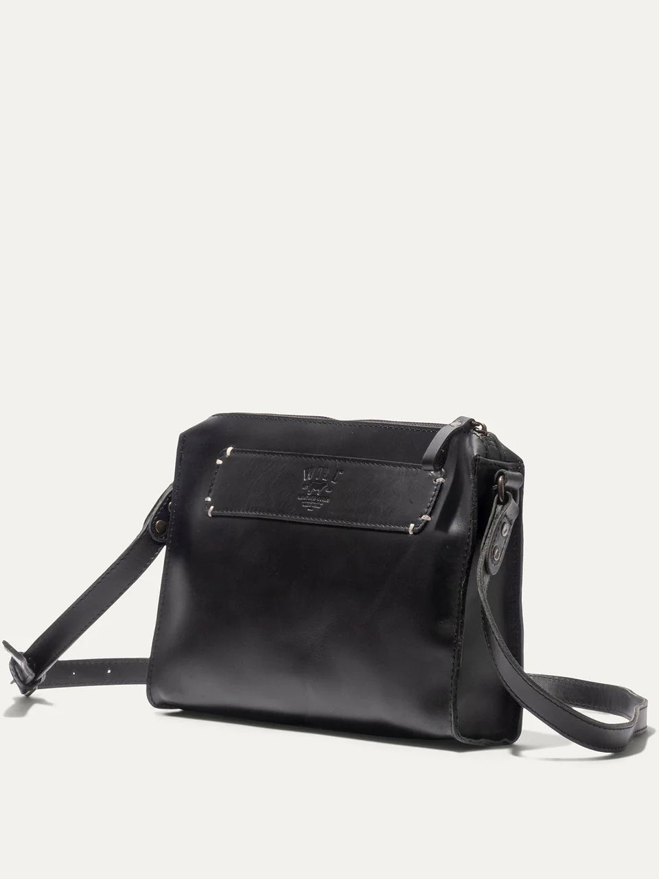 WILL SIMPLE LEATHER CROSSBODY BLACK 