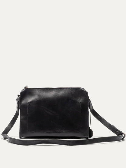 WILL SIMPLE LEATHER CROSSBODY BLACK 