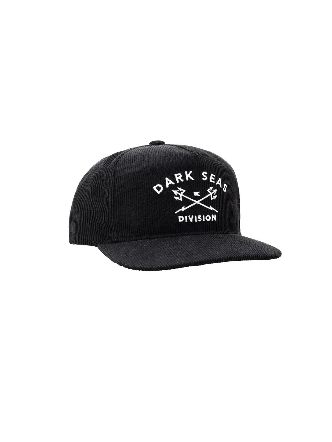 DARK SEAS TRIDENTS CORDUROY HAT BLACK 