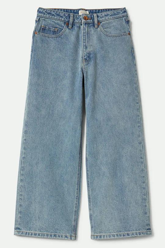 BRIXTON MARGO CROPPED 5 POCKET PANT LIGHT DENIM