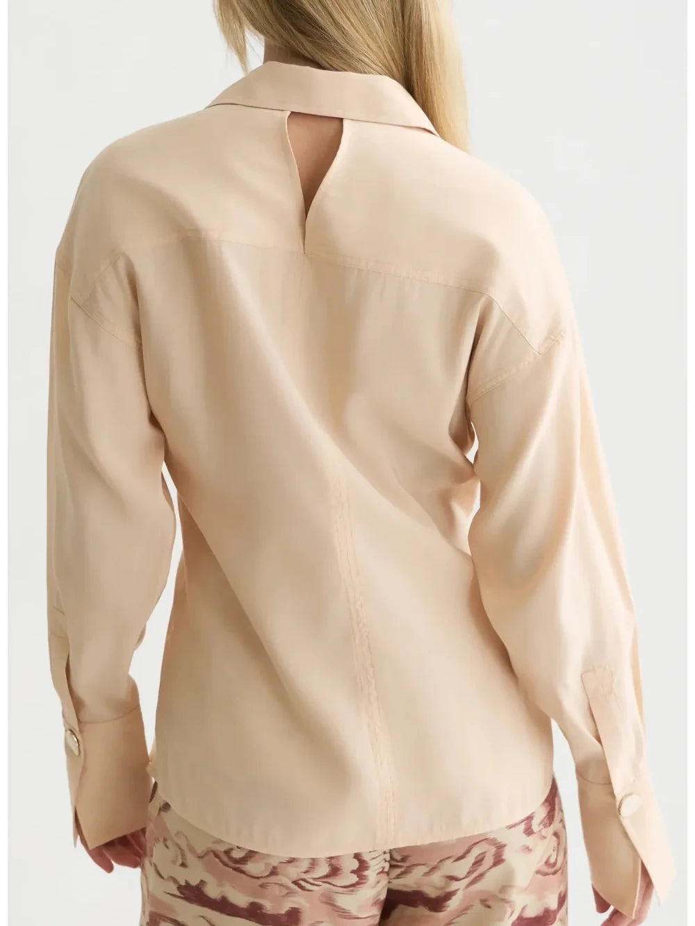 S&S BUTTONED WAIST SHIRT SHIFTING SAND 