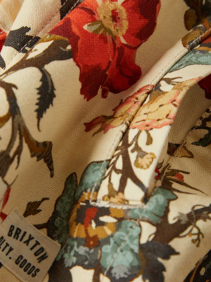 BRIXTON MECHANICS GARAGE ZIP JACKET BOTANICAL FLORAL