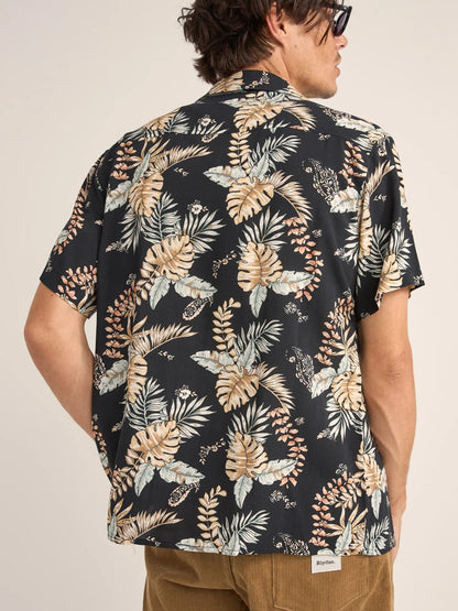 RHYTHM TROPICAL PAISLEY S/S SHIRT BLACK 