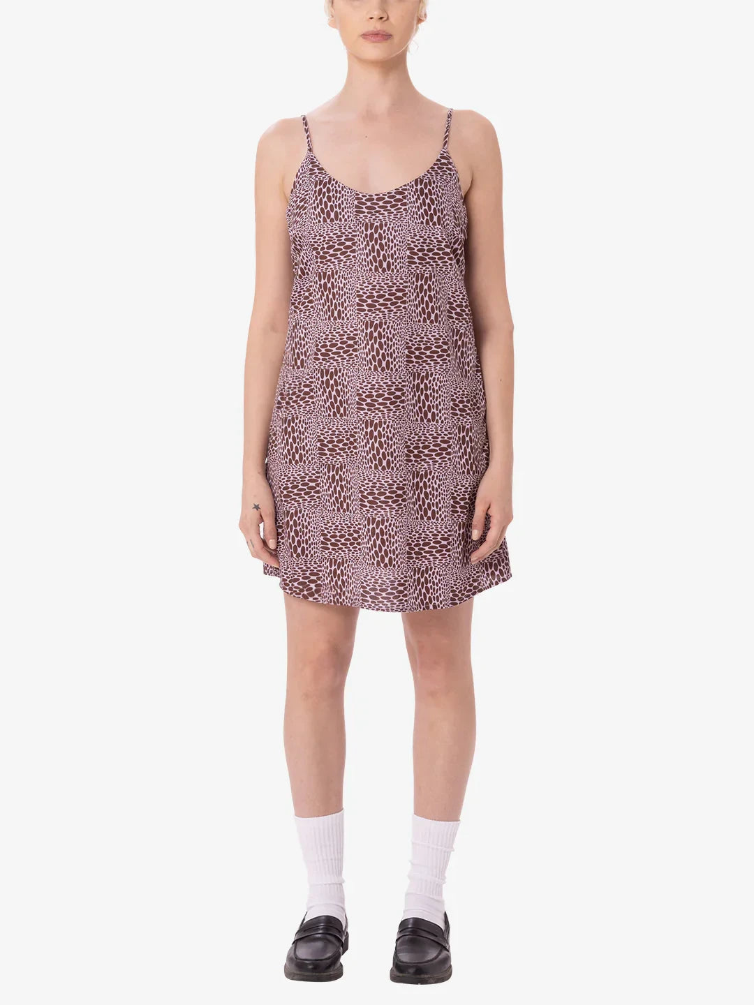 OBEY HOBART SLIP DRESS ORCHID PETAL MULTI