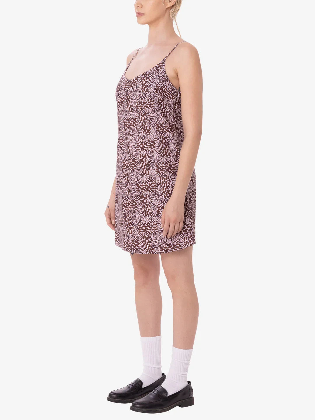 OBEY HOBART SLIP DRESS ORCHID PETAL MULTI