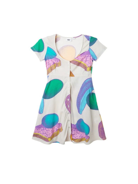OBEY MALICE DRESS UNBLEACHED