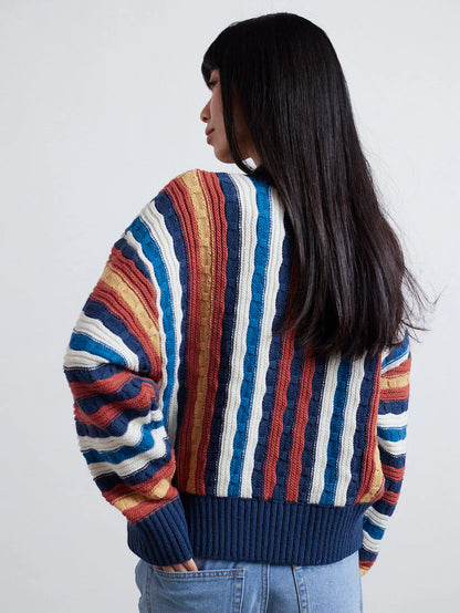 24COLOURS STRIPED SWEATER MULTICOLOR 