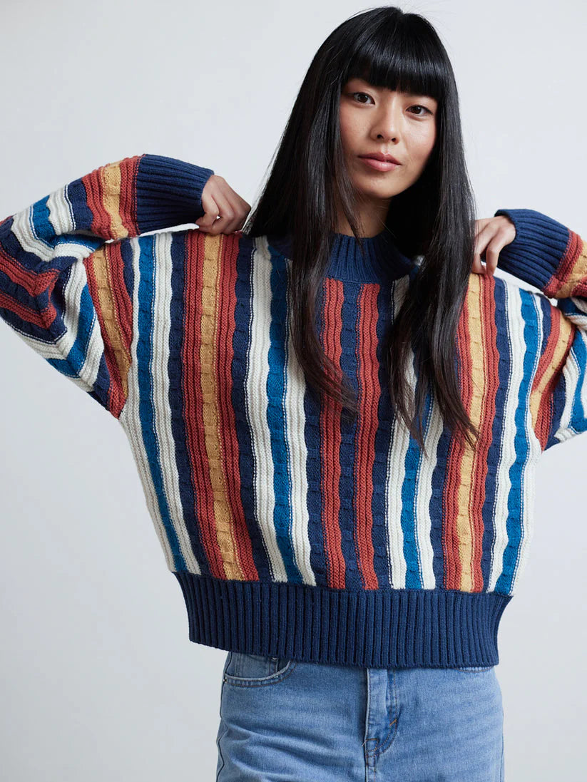 24COLOURS STRIPED SWEATER MULTICOLOR 