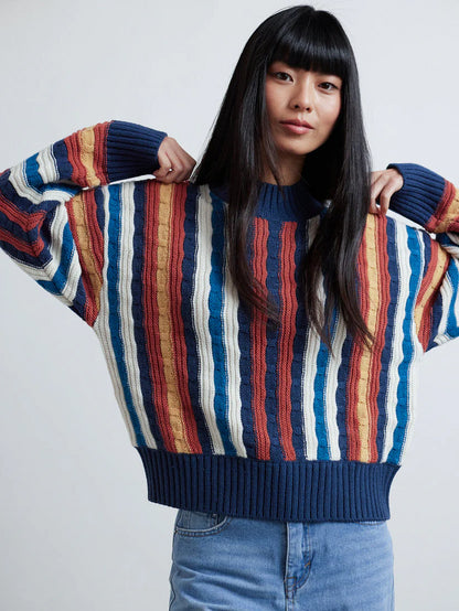 24COLOURS STRIPED SWEATER MULTICOLOR 