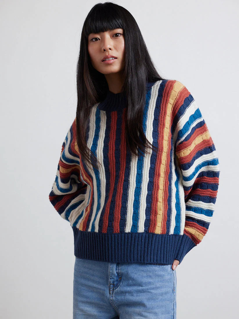 24COLOURS STRIPED SWEATER MULTICOLOR 