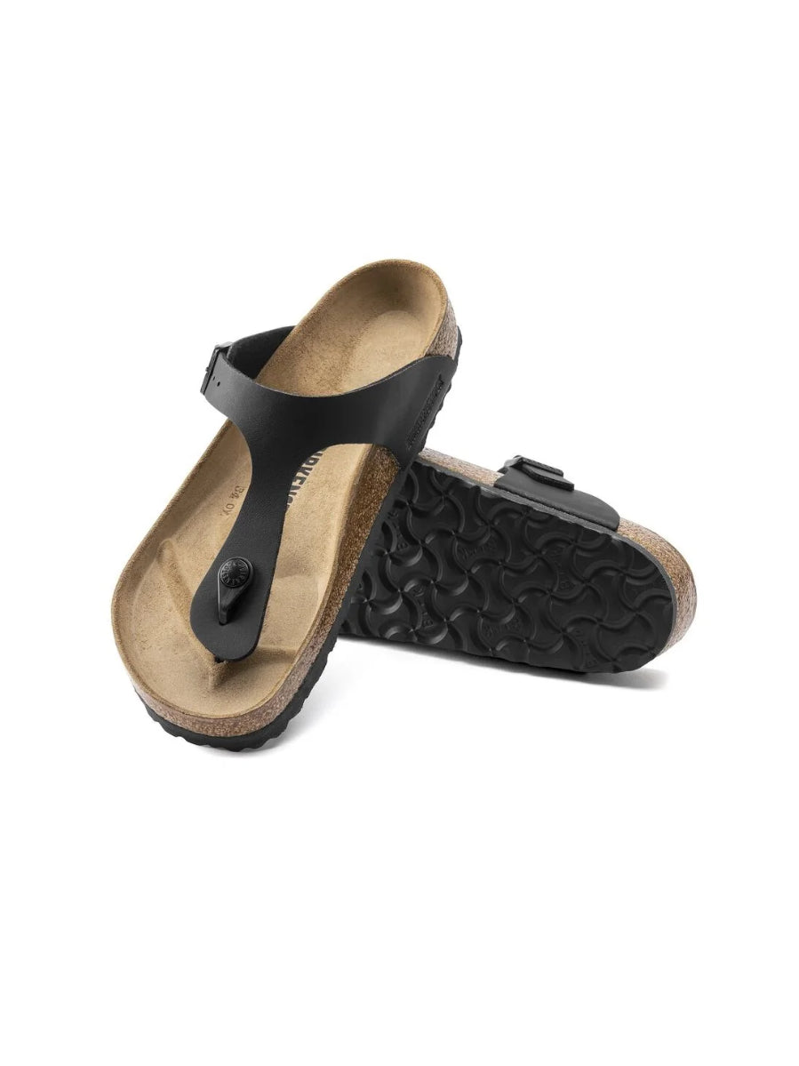 BRIKENSTOCK GIZEH BIRKO-FLOR BLACK