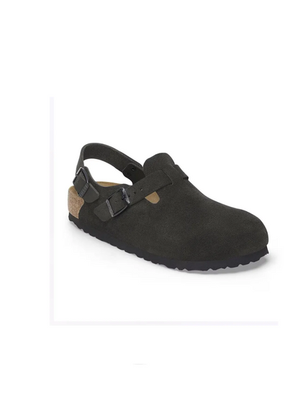 BIRKENSTOCK TOKIO BLACK SUEDE LEATHER 