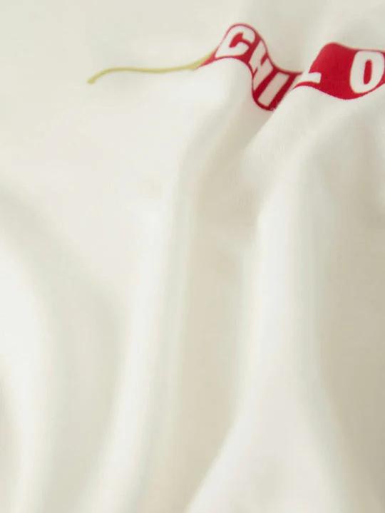 BRIXTON CHILL OUT FITTED CREW T-SHIRT OFF WHITE