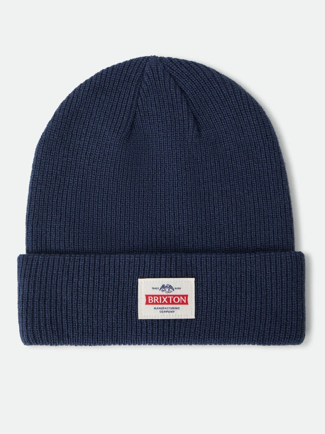 BRIXTON TRADEMARK BEANIE NAVY OVERHEAD 
