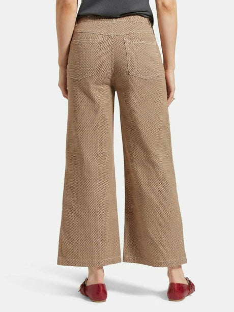 BRIXTON MARGO CROPPED 5 POCKET PANT WHITECAP/PINE HOUNDSTOOTH