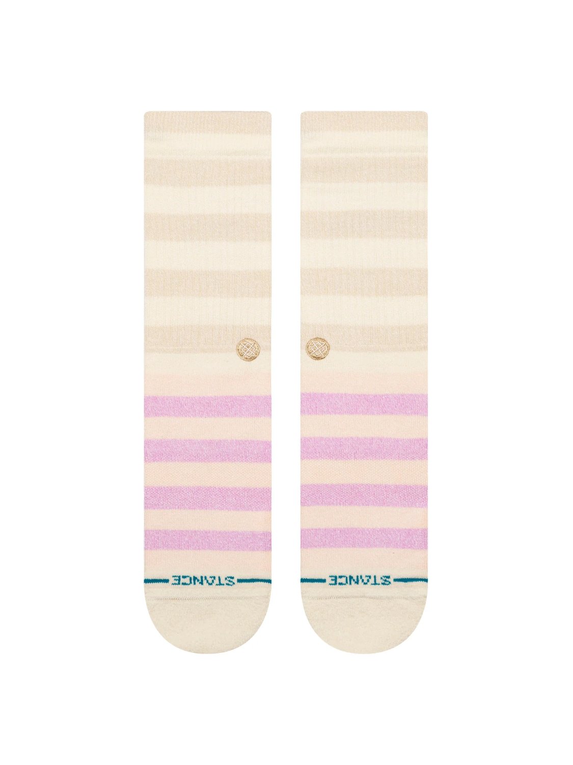 STANCE SHERBERT BUTTER BLEND CREW SOCKS OATMEAL HEATHER