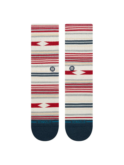 STANCE VISTA CRUZ CREW SOCKS VINTAGE WHITE