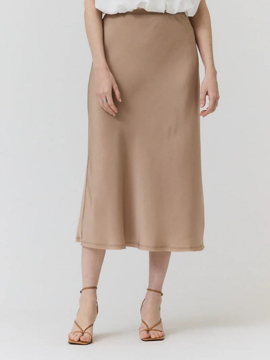 GRADE & GATHER CELINE SKIRT MOCHA