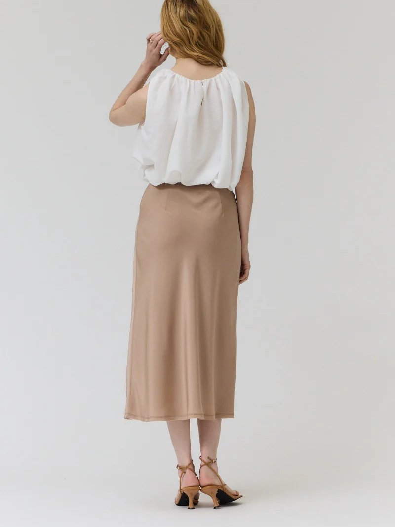 GRADE & GATHER CELINE SKIRT MOCHA