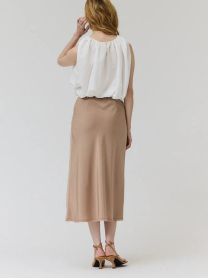 GRADE & GATHER CELINE SKIRT MOCHA