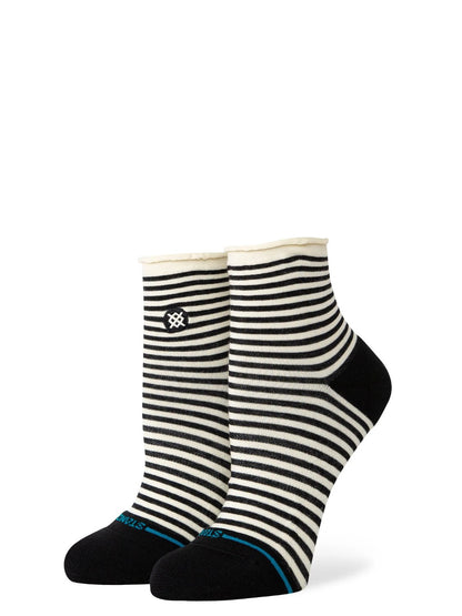 STANCE SKELTER QUARTER SOCKS BLACK 