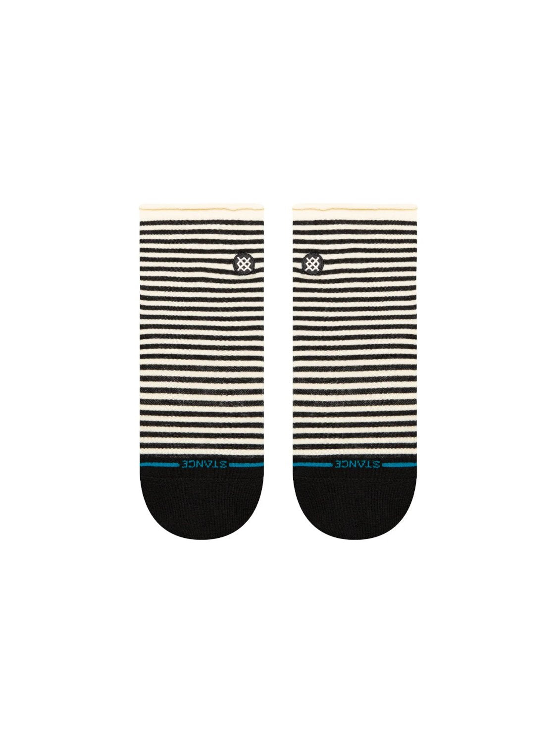 STANCE SKELTER QUARTER SOCKS BLACK