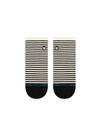 STANCE SKELTER QUARTER SOCKS BLACK