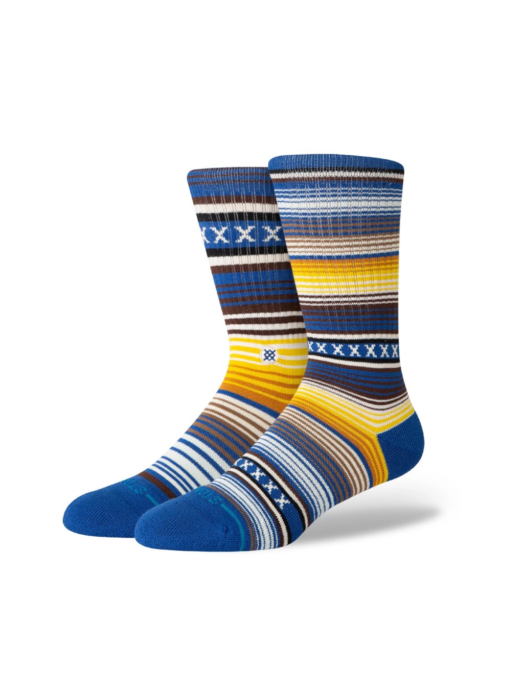 STANCE CURREN CREW SOCKS BLUE