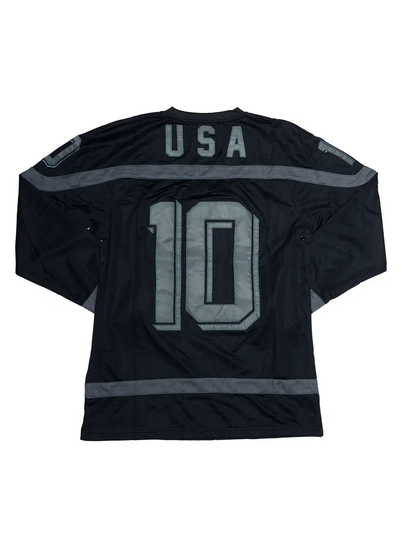 10 DEEP BRUISER MESH HOCKEY JERSEY BLACK 