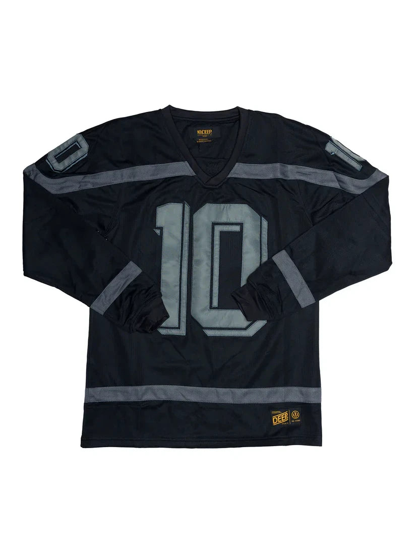 10 DEEP BRUISER MESH HOCKEY JERSEY BLACK 