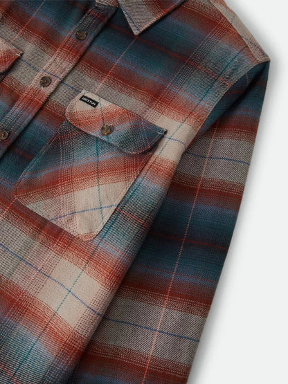 BRIXTON BOWERY FLANNEL MULTI SHADOW 