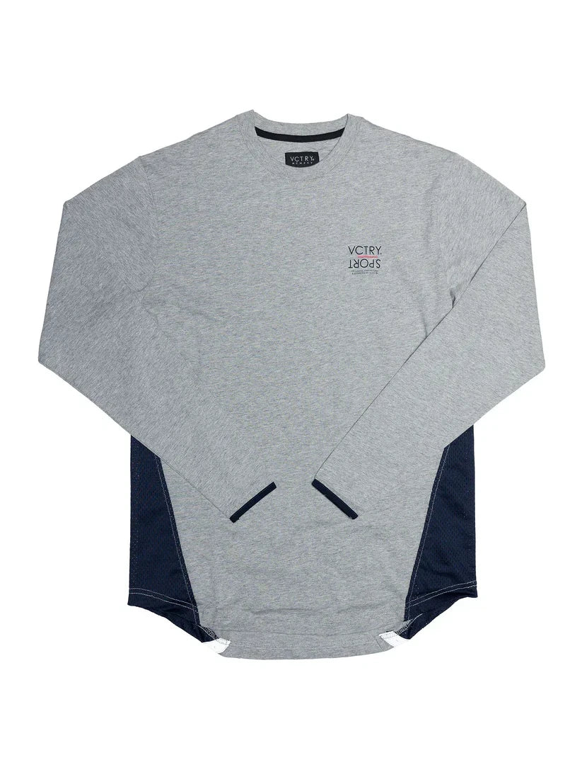 10 DEEP SUMMIT TECH L/S LIGHT GREY MARLE