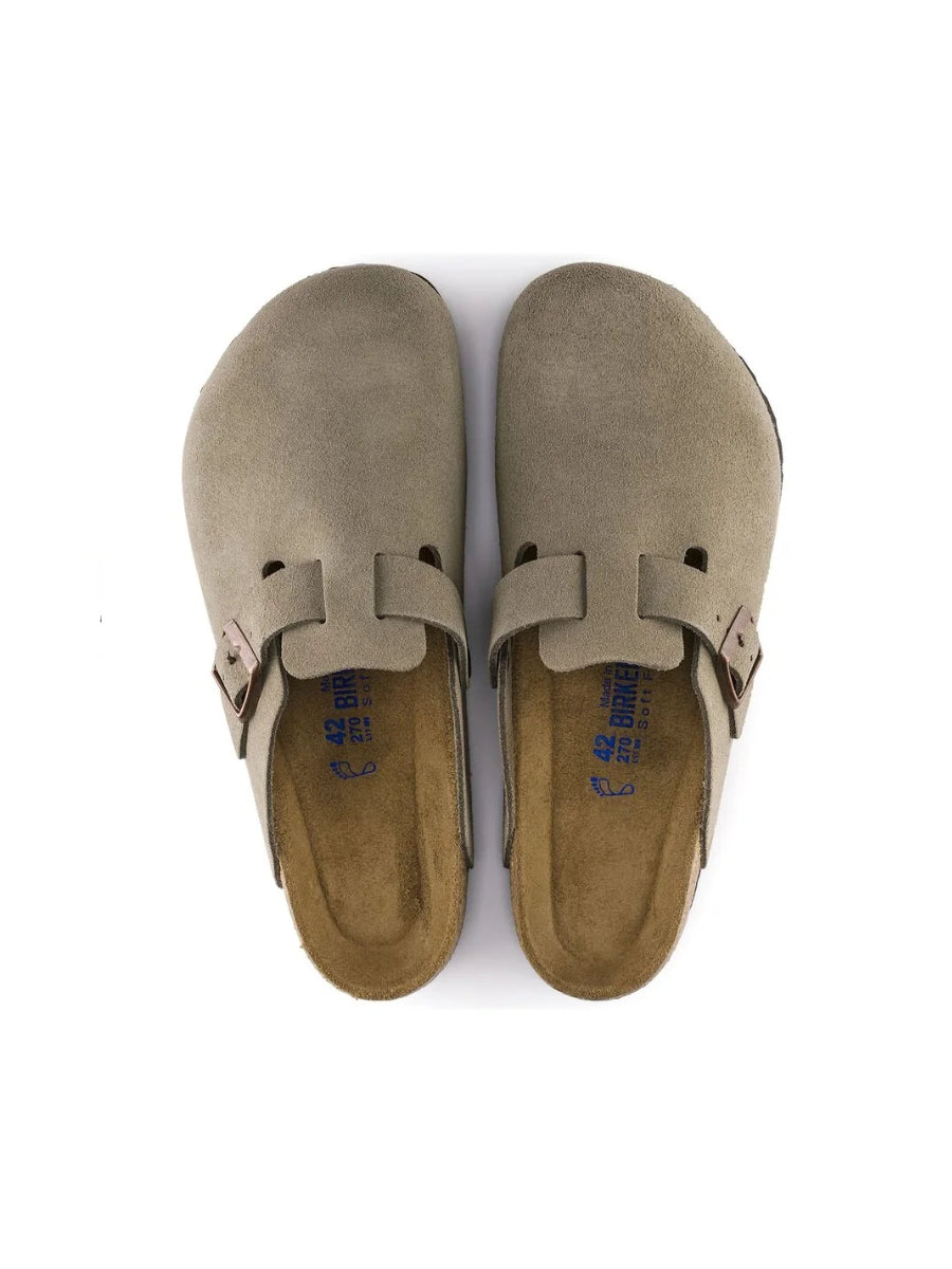 BIRKENSTOCK BOSTON SFB TAUPE SUEDE LEATHER