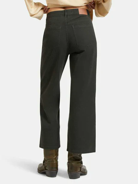 BRIXTON MARGO CROPPED 5 POCKET PANT WASHED BLACK 