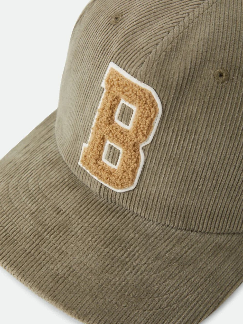 BRIXTON BIG B ADJUSTABLE CAP DARK OLIVE CORDUROY 