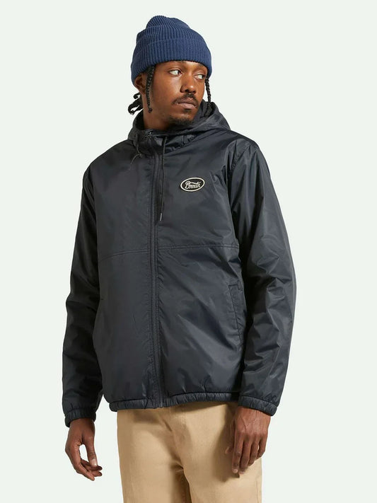 BRIXTON CLAXTON PARSONS ARCTIC FLEECE LINED JACKET BLACK 
