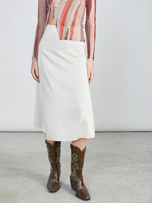 24COLOURS ANNA SKIRT BEIGE