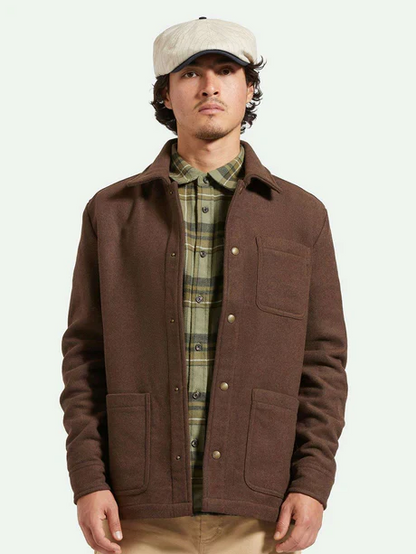 BRIXTON SHOP CHORE COAT PINECONE BROWN