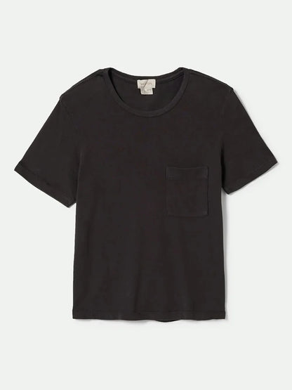 BRIXTON CAREFREE ORGANIC GARMENT DYE PERFECT TEE BLACK 