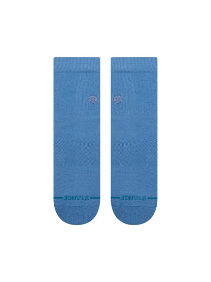 STANCE ICON QUARTER SOCKS CAPRI BLUE