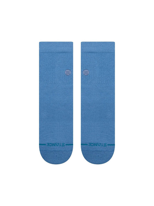 STANCE ICON QUARTER SOCKS CAPRI BLUE